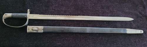 1879 Martini Henry Artillery Sawback Bayonet