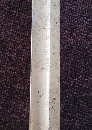 1821 Heavy Cavalry Officers Sword Of The 3rd Dragoon Guards