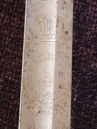 1821 Heavy Cavalry Officers Sword Of The 3rd Dragoon Guards