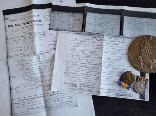 Pair And Plaque Royal Naval Division