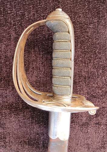1827 Pattern Officers Sword Of The Westminster Rifles
