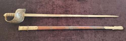 Scarce 1897 Pattern VRI Infantry Officers Sword By Mole