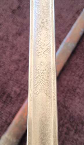 Scarce 1897 Pattern VRI Infantry Officers Sword By Mole