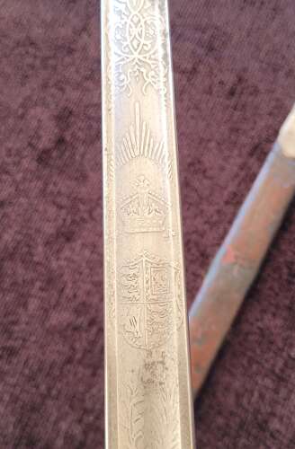 Scarce 1897 Pattern VRI Infantry Officers Sword By Mole