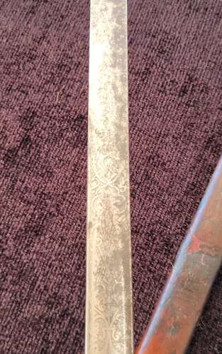 Scarce 1897 Pattern VRI Infantry Officers Sword By Mole