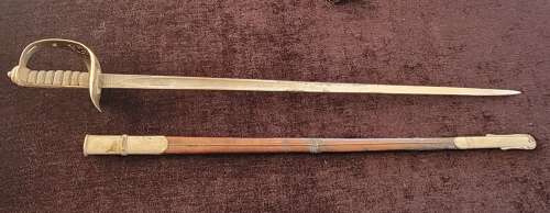 Scarce 1897 Pattern VRI Infantry Officers Sword By Mole