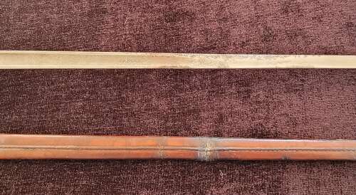 Scarce 1897 Pattern VRI Infantry Officers Sword By Mole