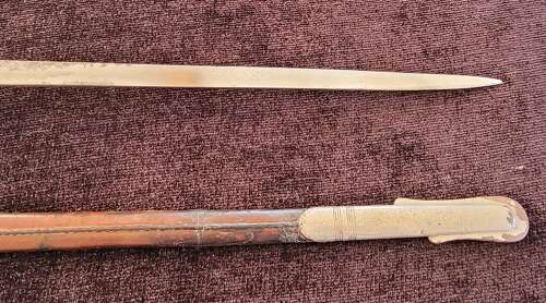Scarce 1897 Pattern VRI Infantry Officers Sword By Mole