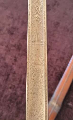 Scarce 1897 Pattern VRI Infantry Officers Sword By Mole