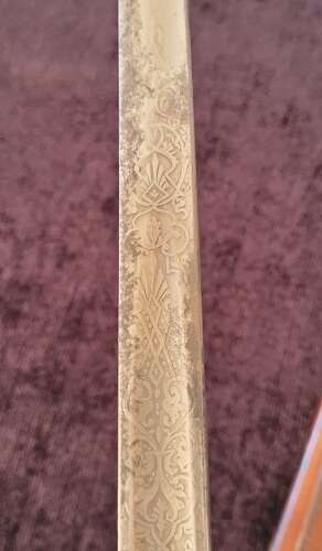 Scarce 1897 Pattern VRI Infantry Officers Sword By Mole