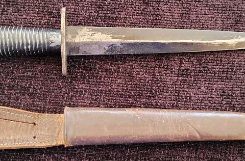 3rd Pattern Fairbairn Sykes Fighting Knife Attributed Black Watch