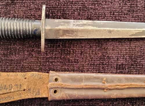 3rd Pattern Fairbairn Sykes Fighting Knife Attributed Black Watch