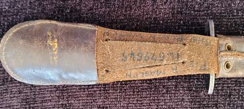 3rd Pattern Fairbairn Sykes Fighting Knife Attributed Black Watch