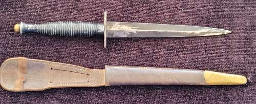 3rd Pattern Fairbairn Sykes Fighting Knife Attributed Black Watch