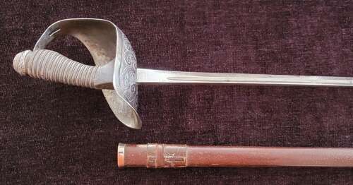1912 Pattern Cavalry Officers Sword Of The 13th Hussars