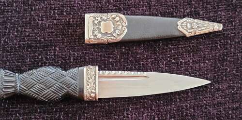 A Fine SIlver Mounted Skean Dubh