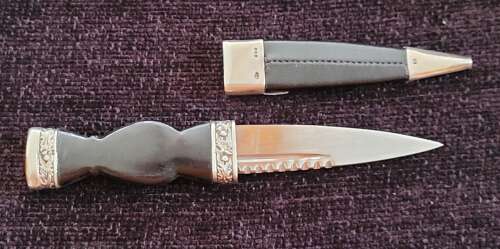 A Fine SIlver Mounted Skean Dubh