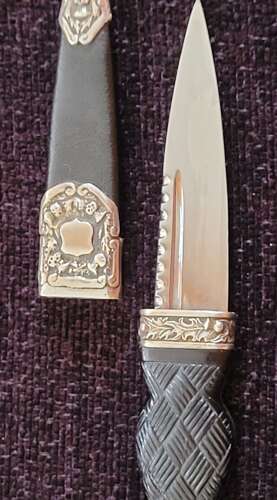 A Fine SIlver Mounted Skean Dubh