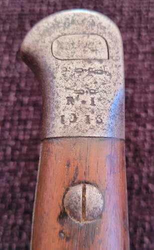 SMLE 1907 Pattern Hooked Quillion Bayonet Royal Irish