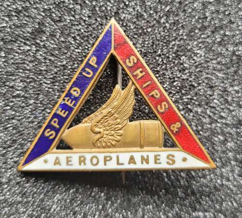 Speed Up Ships and Aeroplanes Womens Munitions Worker Badge