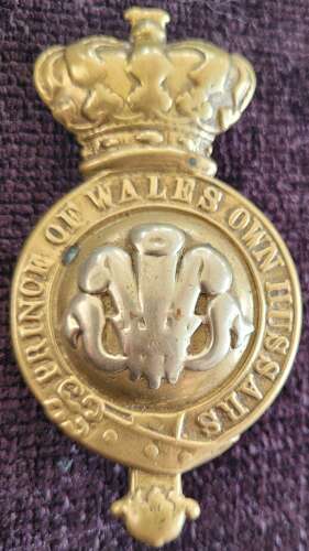 Prince Of Wales Own Hussars Martingale Badge