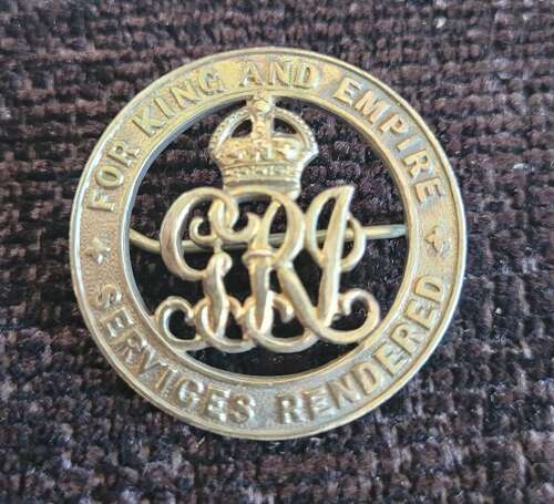 British Silver War Badge