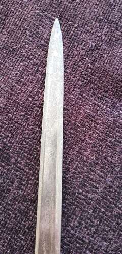1796 Infantry Officers Sword Blue And Gilt Blade