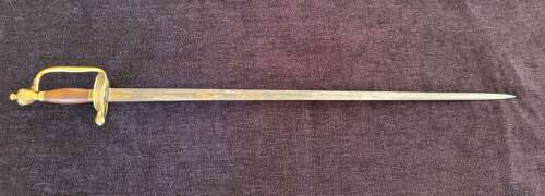 1796 Infantry Officers Sword Blue And Gilt Blade