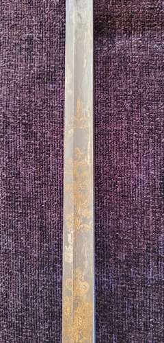 1796 Infantry Officers Sword Blue And Gilt Blade