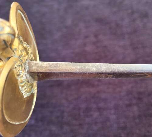 1796 Infantry Officers Sword Blue And Gilt Blade
