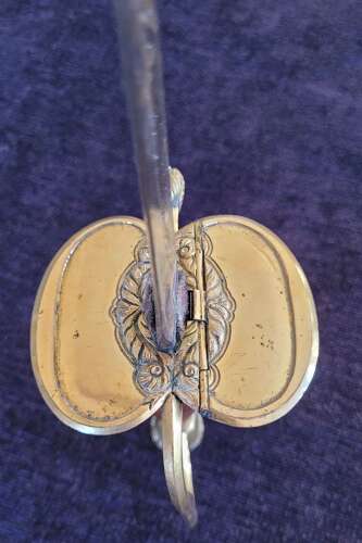 1796 Infantry Officers Sword Blue And Gilt Blade