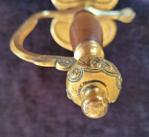 1796 Infantry Officers Sword Blue And Gilt Blade