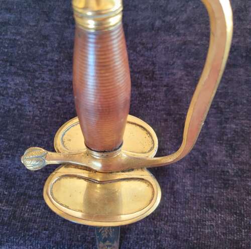 1796 Infantry Officers Sword Blue And Gilt Blade