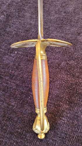 1796 Infantry Officers Sword Blue And Gilt Blade