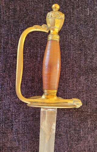 1796 Infantry Officers Sword Blue And Gilt Blade