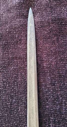 1796 Infantry Officers Sword Blue And Gilt Blade