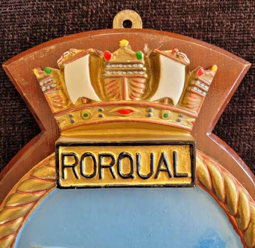 Metal HMS Rorqual Submarine Plaque