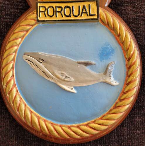 Metal HMS Rorqual Submarine Plaque