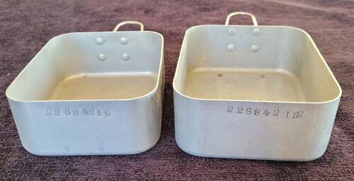 1945 Dated British Army Mess Tins