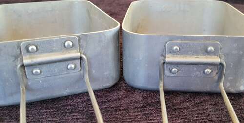 1945 Dated British Army Mess Tins