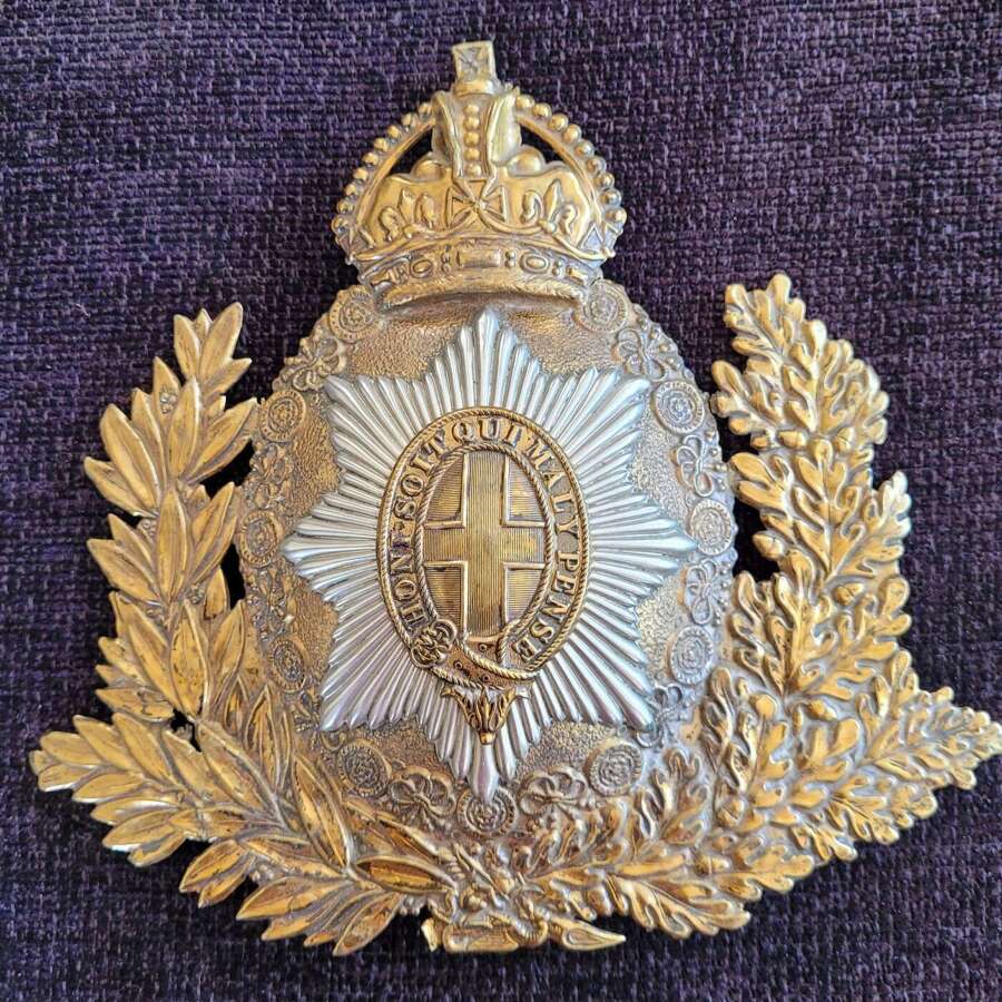 Post 1901 KC Life Guards Helmet Plate
