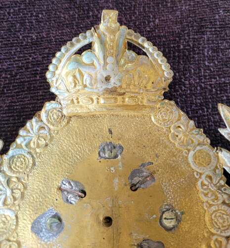Post 1901 KC Life Guards Helmet Plate