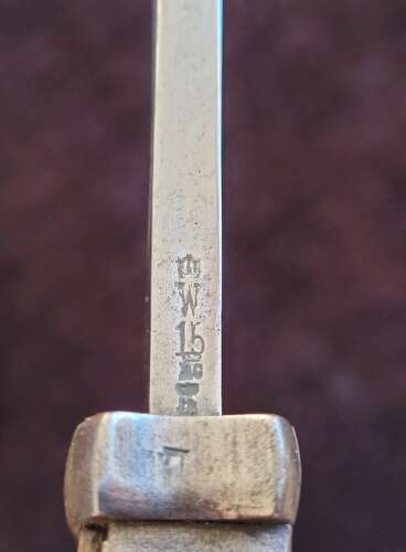 Imperial German WW1 S84/98 1915 Bayonet By Erfurt