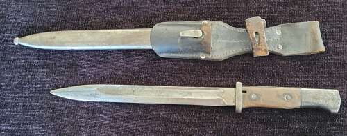 Imperial German WW1 S84/98 1915 Bayonet By Erfurt