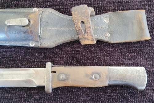 Imperial German WW1 S84/98 1915 Bayonet By Erfurt