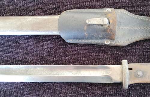 Imperial German WW1 S84/98 1915 Bayonet By Erfurt