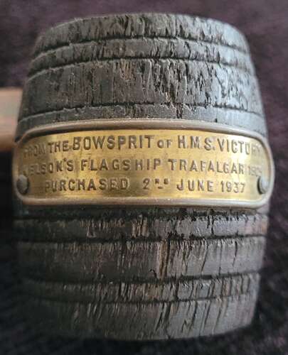 Barrel Made From The Bowsprit of HMS Victory