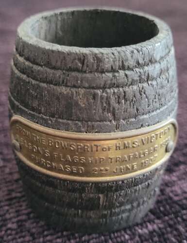 Barrel Made From The Bowsprit of HMS Victory