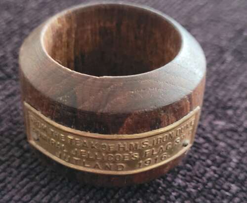 Napkin Ring From the Timber of HMS Iron Duke